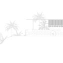 north elevation - Ngồi nh&agrave; tr&ecirc;n đồi thiết kế kiểu "nh&agrave; s&agrave;n" cột b&ecirc; t&ocirc;ng si&ecirc;u tho&aacute;ng m&aacute;t