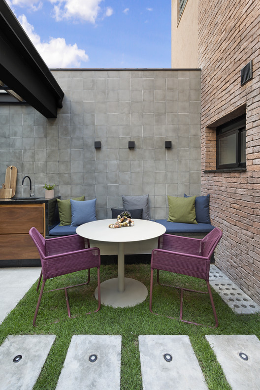 Casa Vila Clementino / Degradê Arquitetura - Fotografia de Exterior, Tijolo