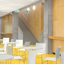 Multifunctional Sports Hall / Atelier dmb - Interior Photography, Sports Architecture, Chair, Table