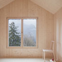 House Made of Spruce / MWArchitekten - Interior Photography, Detail, Door, Beam, Chair