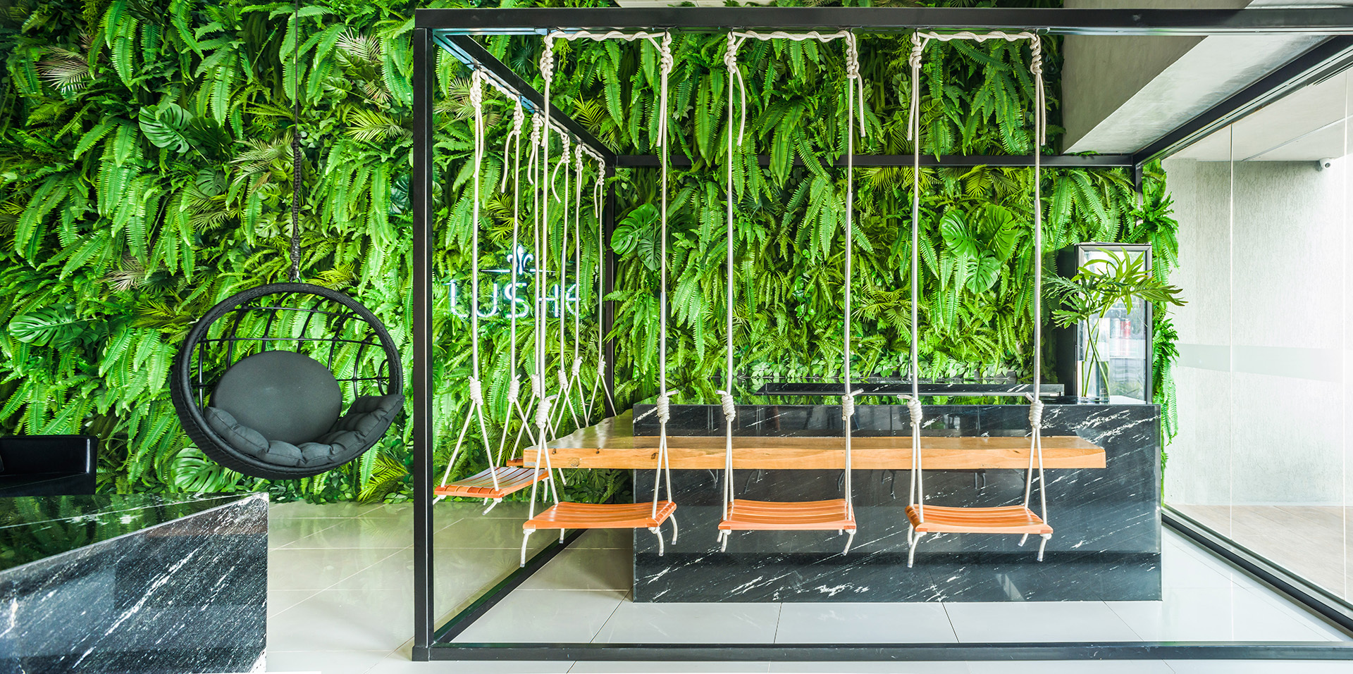 Gallery of Natural Tapestry Indoor Vertical Gardens in Different