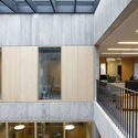 Mediasambre Media Center / V+ - Interior Photography, Office Buildings, Kitchen, Fence