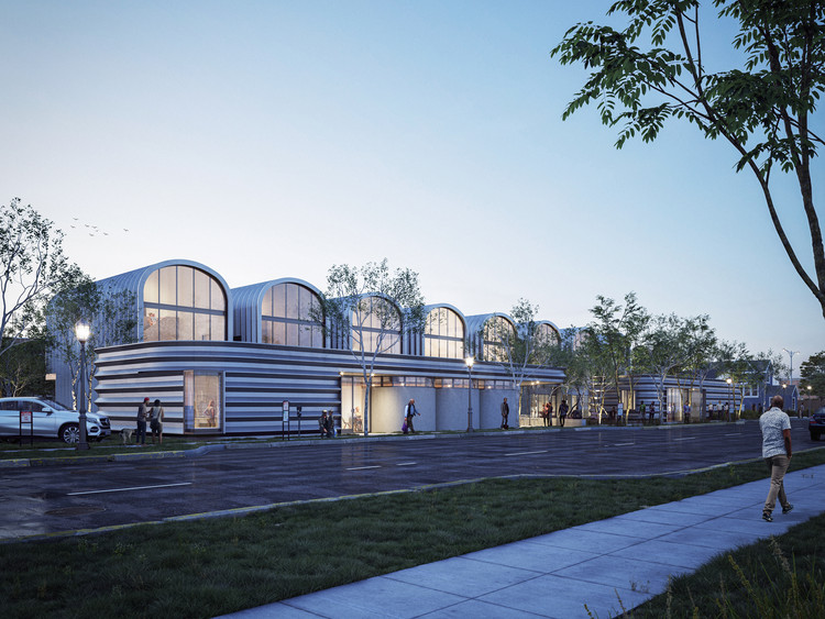 Marlon Blackwell Architects Unveils Live-Work Quonset Huts for Texas - Image 2 of 7