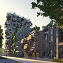 MVRDV revela el diseño de un proyecto residencial inspirado en un código de barras verde en Ámsterdam - Imagen 2 de 4