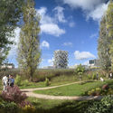 MVRDV revela el diseño de un proyecto residencial inspirado en un código de barras verde en Ámsterdam - Imagen 1 de 4