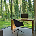 House Blended Into The Forest / Z3Z ARCHITEKCI - Interior Photography, Table, Chair