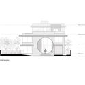 6 front elevation - The Brick Connection / TRAANSPACE: Nh&agrave; tường gạch mộc kết nối với thi&ecirc;n nhi&ecirc;n