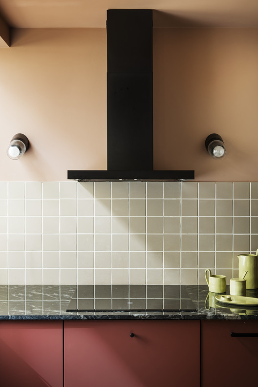 Apartment MR03 / EstudioReciente Apartment MR03 / EstudioReciente - Interior Photography, Bathroom, Shelving, Countertop