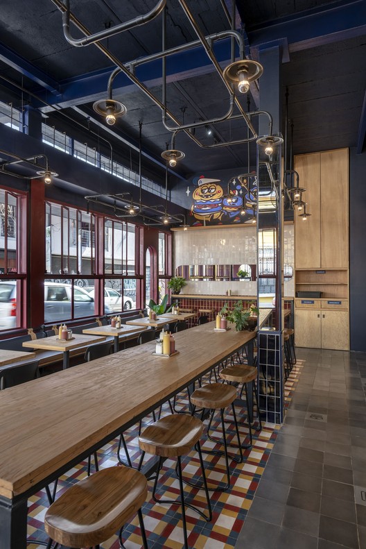 Restaurante atom burger / LVS-Architecture Restaurante atom burger / LVS-Architecture - Fotografia de Interiores