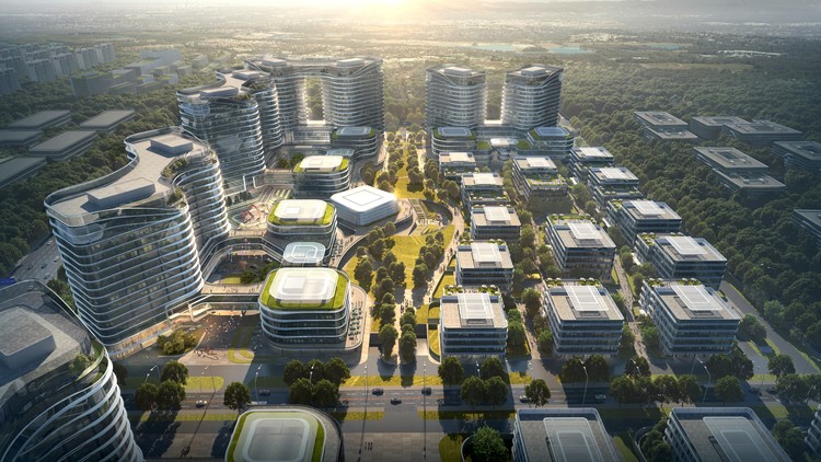 China United · Fang Ye's 'High-End Industrial Park for an Internet Company' Breaks Ground: A Flowing Cloud Valley - Image 31 of 31