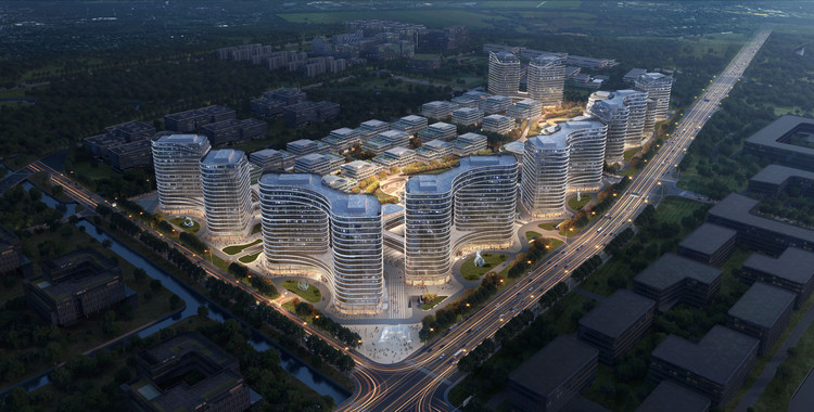 China United · Fang Ye's 'High-End Industrial Park for an Internet Company' Breaks Ground: A Flowing Cloud Valley - Image 2 of 31
