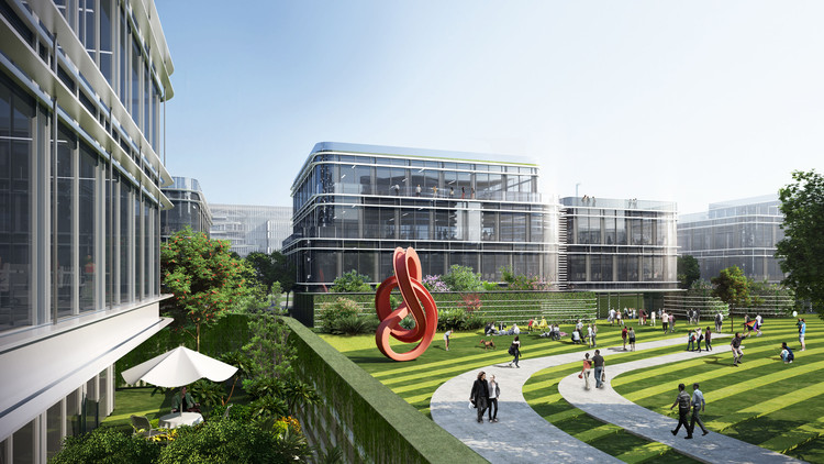 China United · Fang Ye's 'High-End Industrial Park for an Internet Company' Breaks Ground: A Flowing Cloud Valley - Image 20 of 31