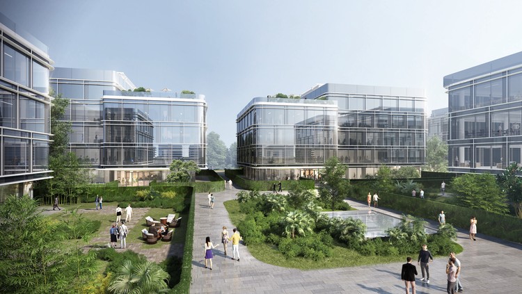 China United · Fang Ye's 'High-End Industrial Park for an Internet Company' Breaks Ground: A Flowing Cloud Valley - Image 5 of 31