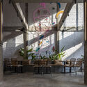 Burger Bros Da Nang / studio anettai - Interior Photography, Restaurant & Bar Interiors, Facade, Beam, Table, Chair