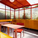 The Red Shed / Social Studies Projects - Interior Photography, Table, Windows, Chair