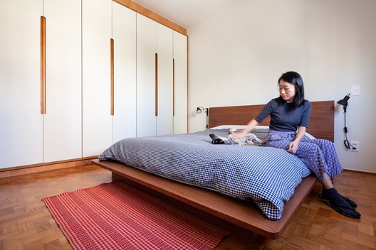 Topázio Apartment / Sabiá Arquitetos - Interior Photography, Bedroom, Bed