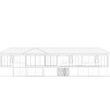 elevation a - Biệt thự hiện đại 2 tầng m&aacute;i th&aacute;i sử dụng nhiều k&iacute;nh với đầy đủ tiện &iacute;ch