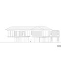 elevation d - Biệt thự hiện đại 2 tầng m&aacute;i th&aacute;i sử dụng nhiều k&iacute;nh với đầy đủ tiện &iacute;ch