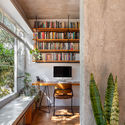 Rosa Apartment / CODA Arquitetura - Interior Photography, Closet, Shelving, Table, Windows, Chair