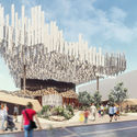 2020迪拜世博会澳大利亚馆，垂直铝板构成的“金属云” - Image 2 of 4