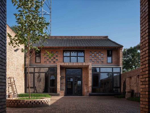 Red Brick Dwellings in Ezi Village / XAUAT - Exterior Photography, Door, Brick
