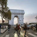 Christo's Wrapped Arc de Triomphe Opens to the Public - Image 1 of 4
