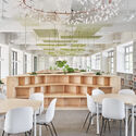 Hankou Junior High School Library / TALI DESIGN - Interior Photography, Dining room, Table, Chair, Windows