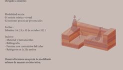 Taller de construcción con tierra compactada para mujeres