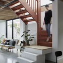 Peek House / Kuzman Architecture - Interior Photography, Living Room, Beam, Chair
