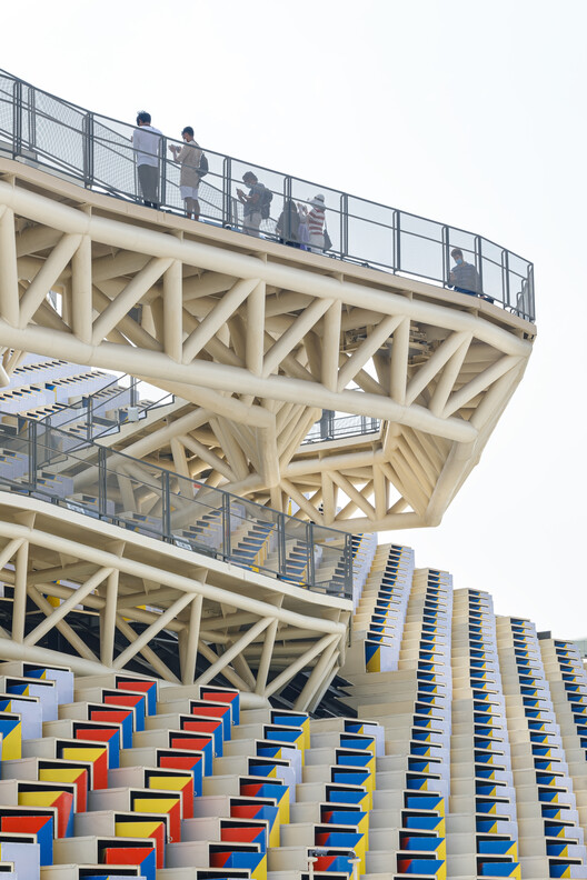 South Korean Pavilion at Expo 2020 Dubai / Moon Hoon + Mooyuki - Interior Photography, Facade, Beam, Steel