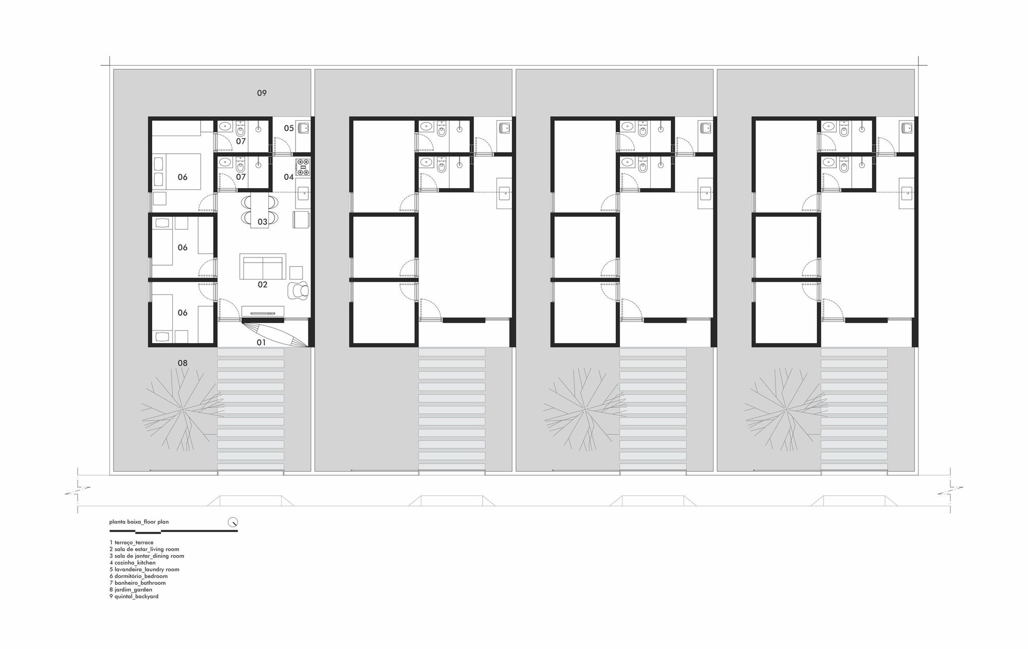 Planta Baixa Casa Planta De Casa Com 2 Quartos E 1 Suíte Cód. 67