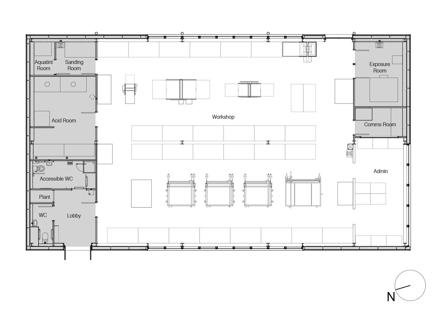 Gallery Of The Printmaking Workshop Scullion Architects In Gallery Of The Printmaking Workshop Scullion Architects In