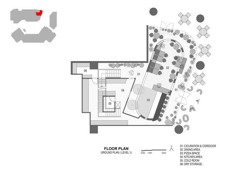 مخطط - الطابق الأرضي