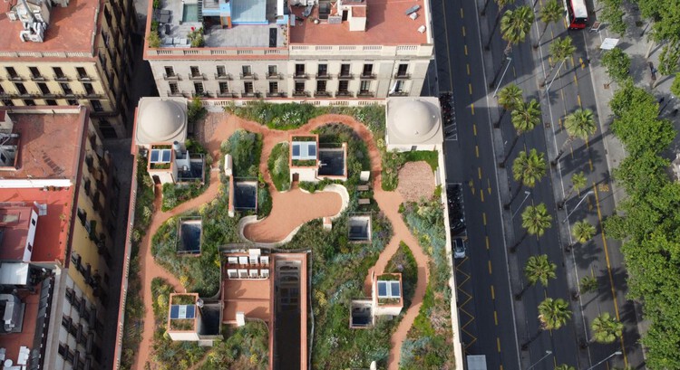 Xifrs Rooftop: Floating Wild Garden (Barcelona, Spain). Image Courtesy of The New European Bauhaus