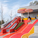 Magma Flow Public Space / 100 Architects - Exterior Photography, Public Space, Stairs