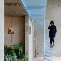 Brutalist Duplex Apartment in de Riverside Tower / Studio Okami Architects - Exterior Photography, Renovation, Facade, Stairs