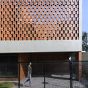 Brick Lattice House / Srijit Srinivas Architects - Exterior Photography, Houses, Facade, Door, Chair