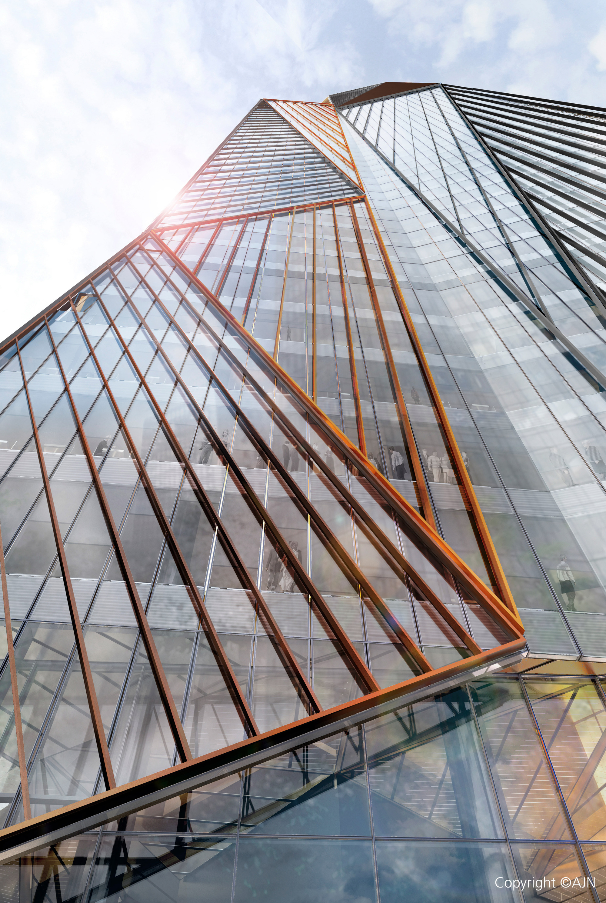 Gallery of Colored Aluminium Struts for Paris’s Newest Skyscraper - 3