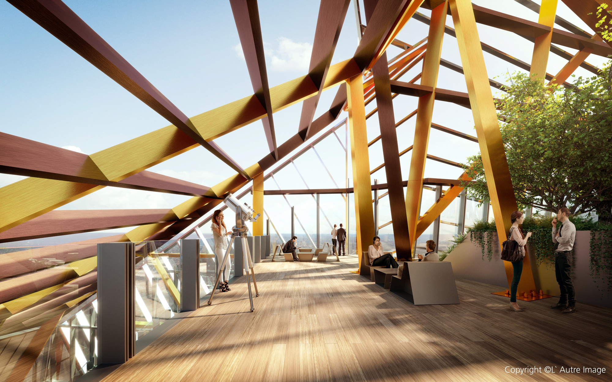 Gallery of Colored Aluminium Struts for Paris’s Newest Skyscraper - 4