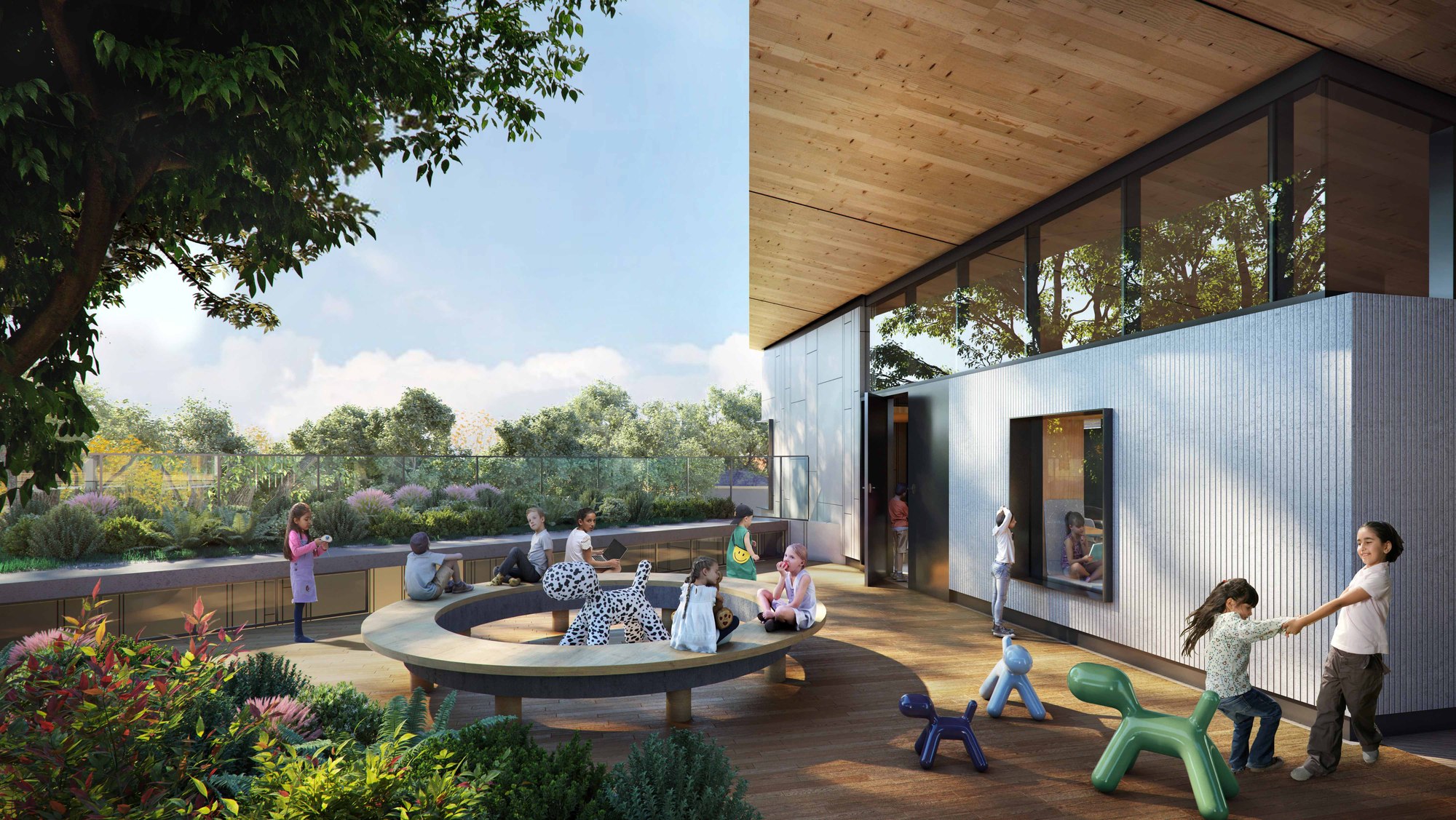 Gallery of NBBJ is Designing a Nature-Immersed Net Zero School in ...