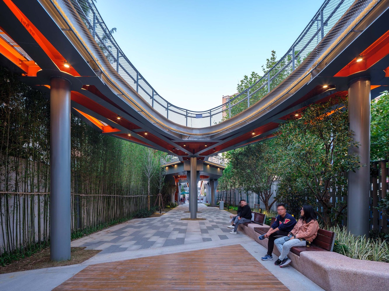 曹杨百禧公园 / 刘宇扬建筑事务所 - 建筑图, 花园, 梁, 拱