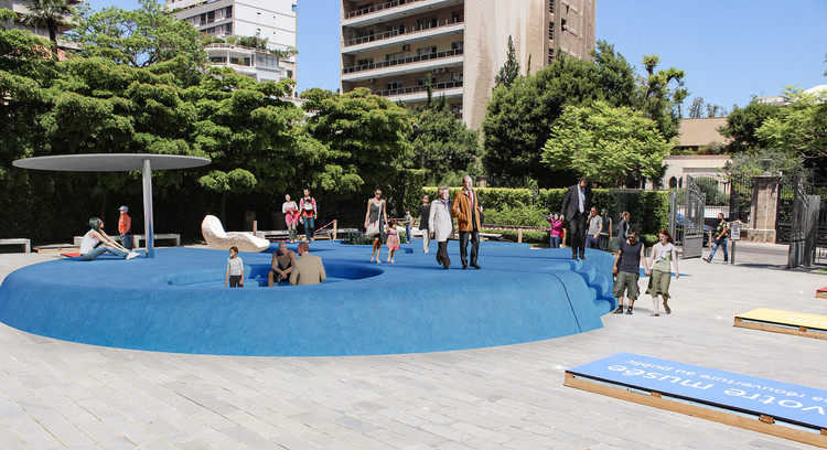 Studio Etienne Bastormagi and Hatch Contrasts Beirut's Historic Villa with Interactive Public Installation - Image 3 of 20