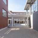 Qazim Turdiu Primary & Secondary School / StudioArch4 - Exterior Photography, Elementary & Middle School, Courtyard, Facade, Stairs