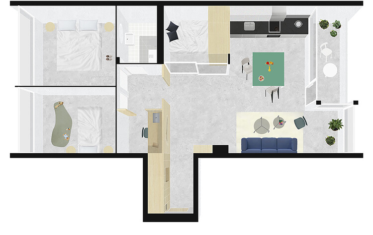 Apartamento Praça Domesticada / l'atelier Nomadic Architecture Studio - Imagem 17 de 19