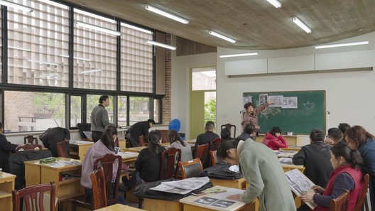 Dingshu Vocational School of Pottery / genarchitects - Interior Photography, Table, Chair, Windows