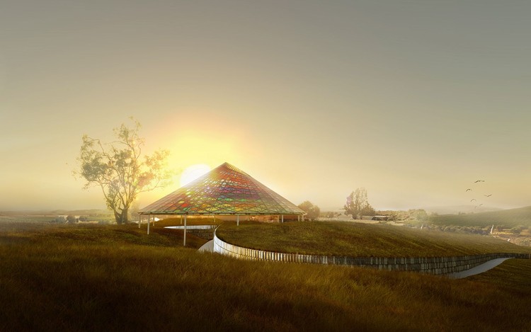 Olafur Eliasson's Studio Other Spaces Designs Wine Tasting Pavilion in California - More Images
