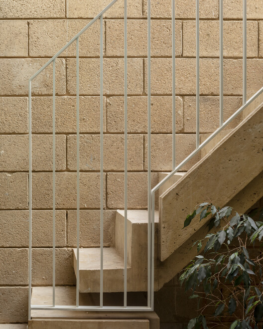Spitalfields House / Common Ground Workshop - Interior Photography, Brick, Facade, Handrail