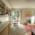 Geyskens House / Arcanne Atelier d'architecture - Interior Photography, Houses, Kitchen, Beam, Table, Countertop, Chair