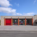Wemb Fire Station / Tchoban Voss Architekten - Exterior Photography, Door, Facade