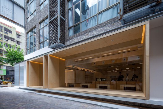 街角改造-Nana Kitchen / 泥木建筑工作室 - 室内图, 厨房, 视窗, 表皮